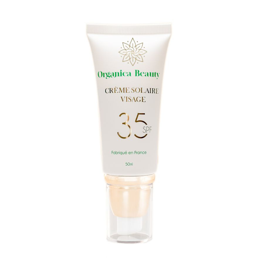 organica beauty — crème solaire visage spf 35