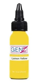 intenze — mélange pour tatouage intenze, stérile, 1oz/29ml, coloris : lemon yellow