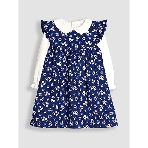 jojo maman bébé — floral cord dress & body set ensemble de vêtements pour enfants