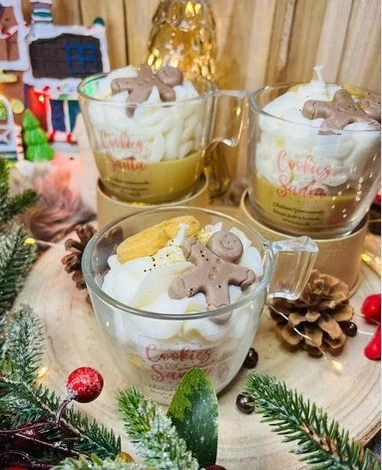 chaleur gourmande — bougie cookie for santa