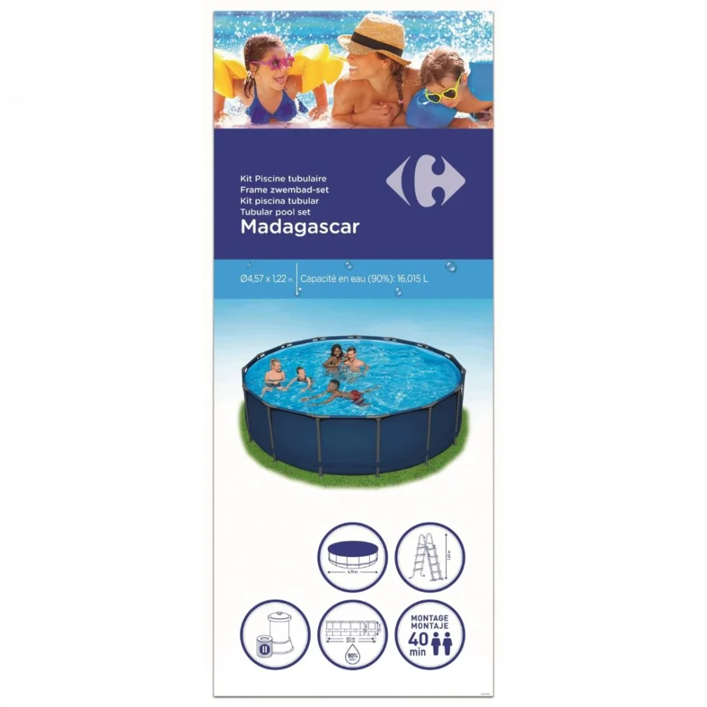 carrefour — piscine tubulaire modèle madagascar