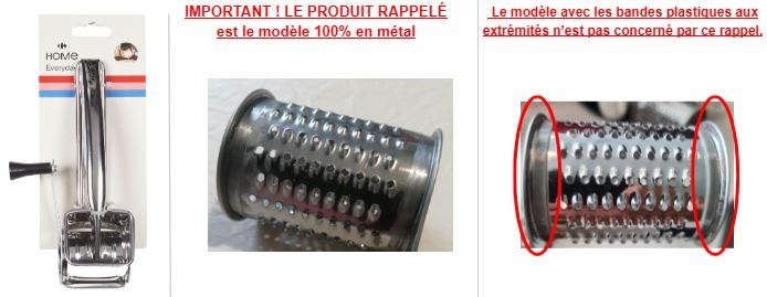 carrefour home — râpe à fromage en métal