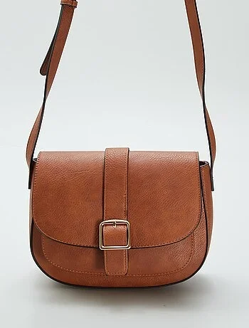 kiabi — coh67 sac besace femme avec bandoulière coloris camel