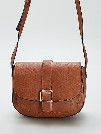 kiabi — coh67 sac besace femme avec bandoulière coloris camel