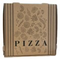 cuboxal — boîtes pizza kraft brun 31x31cm
