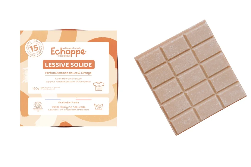 echoppe — lessive solide amande orange