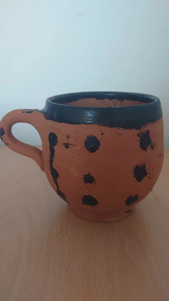 / — céramique - tasse terre cuite non vernie