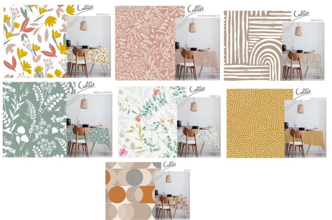 ruban blanc — nappe pvc toile ciree imprimee 140x240cm