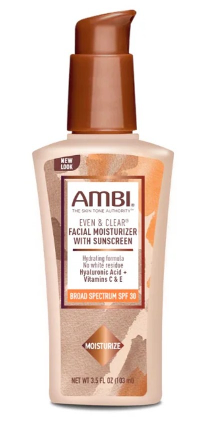 ambi — facial moisturizer with sunscreen - sfp 30 even & clear