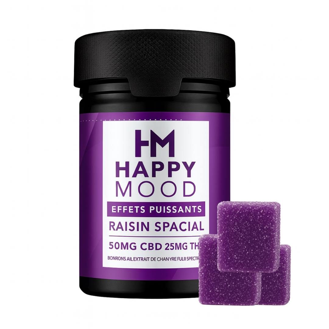 happy mood — gummies cbd & thc happy mood raisins spatiaux