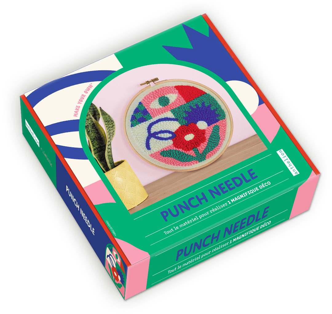 anthelion (fleurus editions) — coffret punche needle