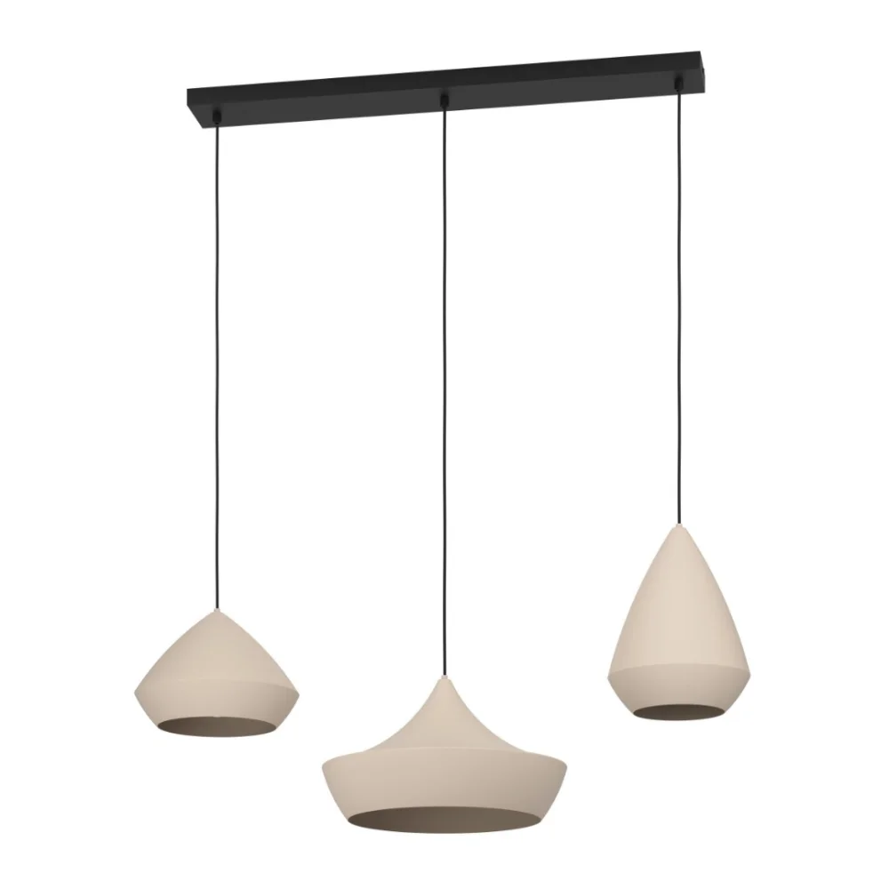 eglo — suspension torremolinos metallique sable et noir