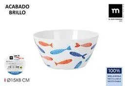 la mediterranea — bol poisson en mélamine