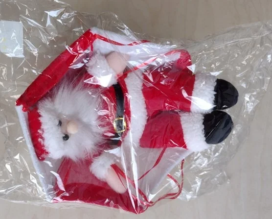sans marque — décoration de noël : père noël en parachute