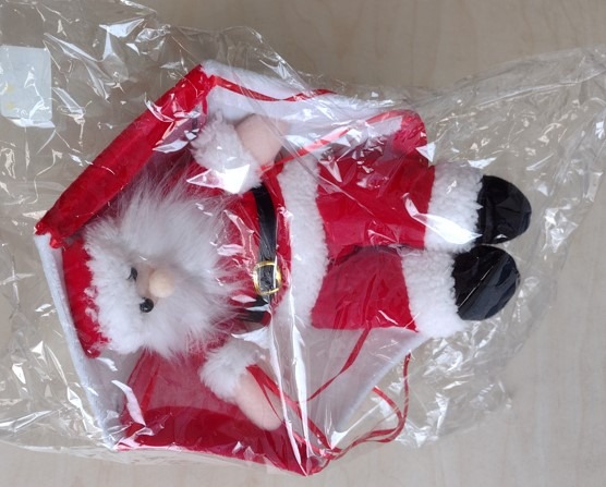 sans marque — décoration de noël : père noël en parachute
