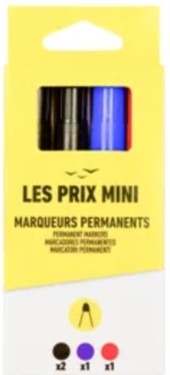 prix mini — marqueurs permanents (code ean : 3539012004456)