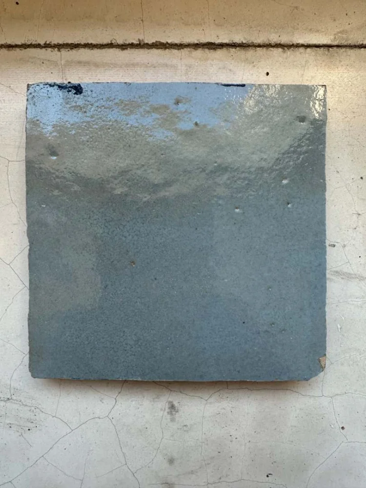 zellige artisanal — carreau de zellige artisanal 10x10 couleur vert d'eau