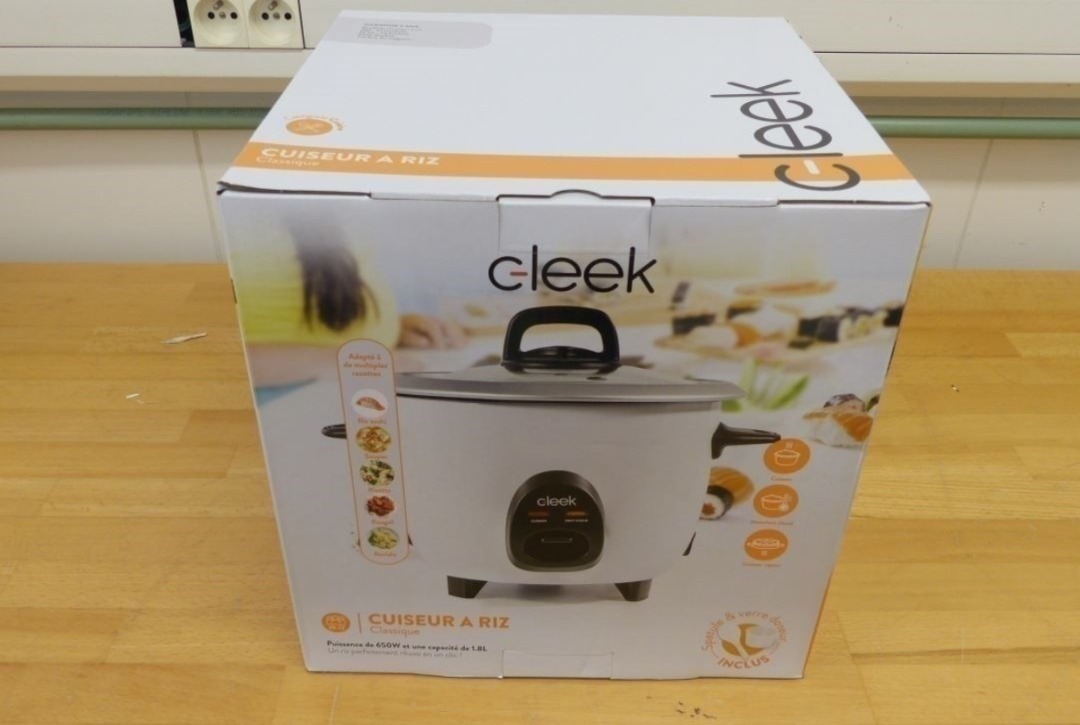 cleek, 1.8l, modèle 81202820, saga-ric18-nx1, numéro de lot sce2405 — marmite à riz