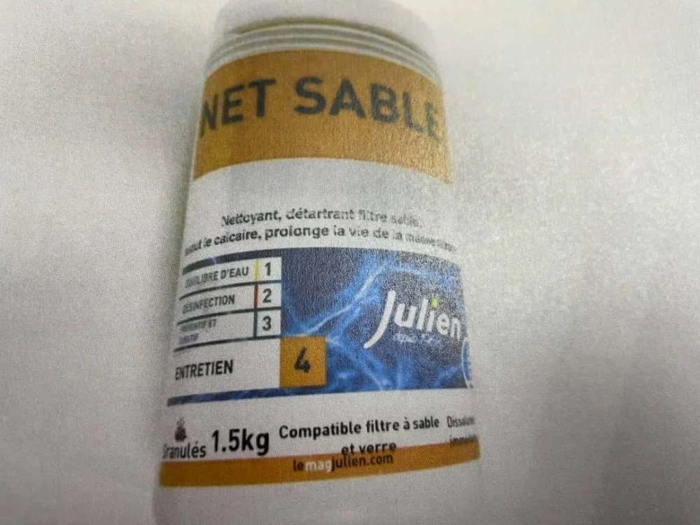 netsable nettoyant, detartrant filtre a sable — netsable