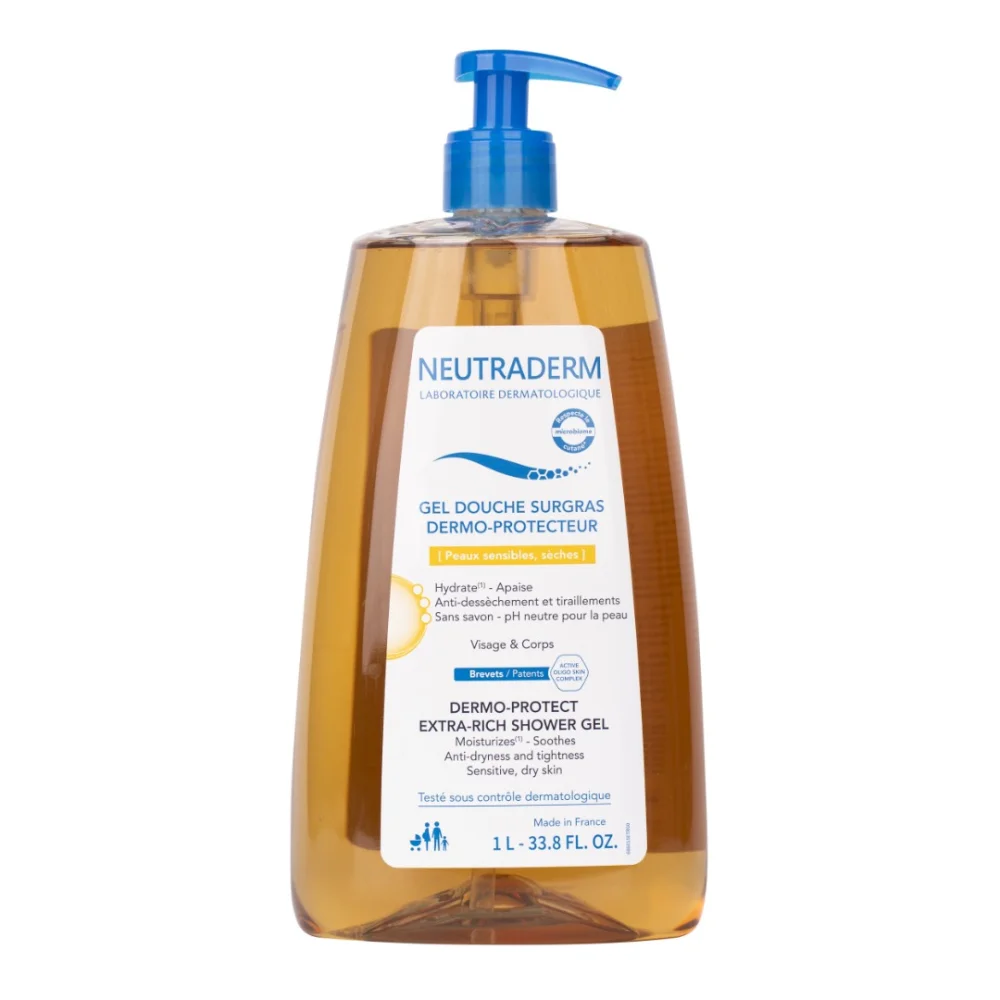 neutraderm — gel douche surgras dermo-protecteur, 1l