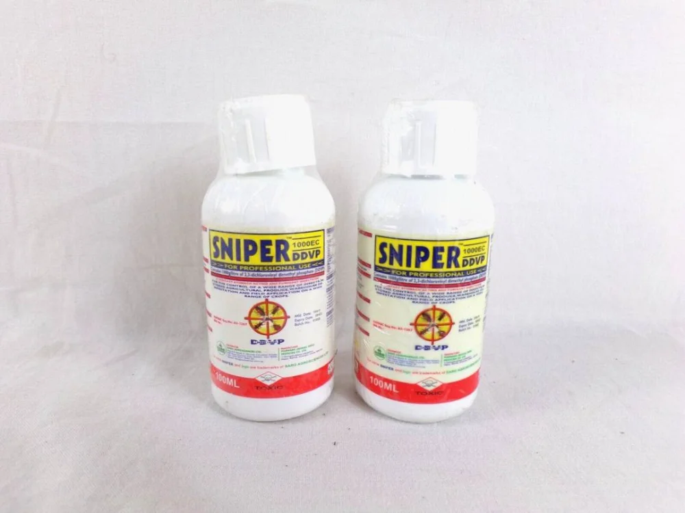 sniper — flacons de 100 ml d'insecticide concentré contre les cafards et les punaises dénommé sniper ddvp