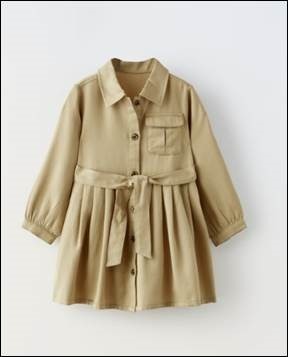 zara — robe chemise fluide enfant
