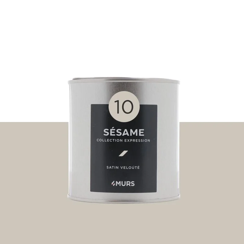 4murs — peinture collection expression coloris sésame pot de 0,5 l