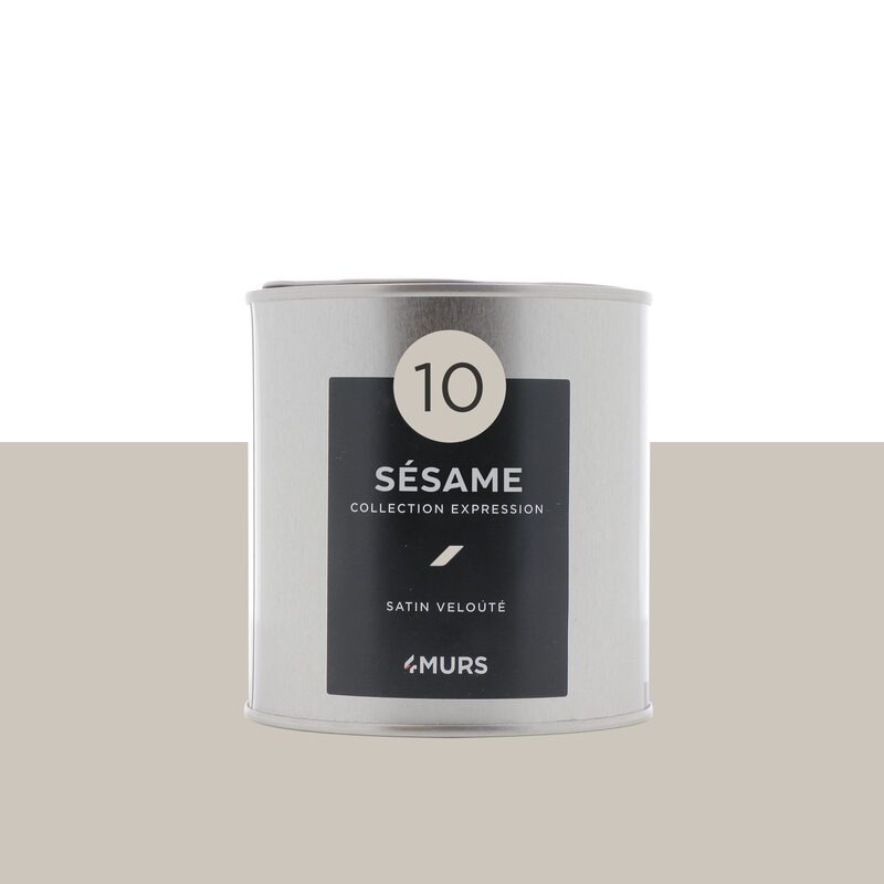 4murs — peinture collection expression coloris sésame pot de 0,5 l