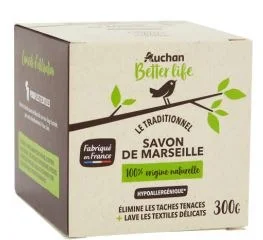 auchan better life — auchan life ecode savon de marseille 300g