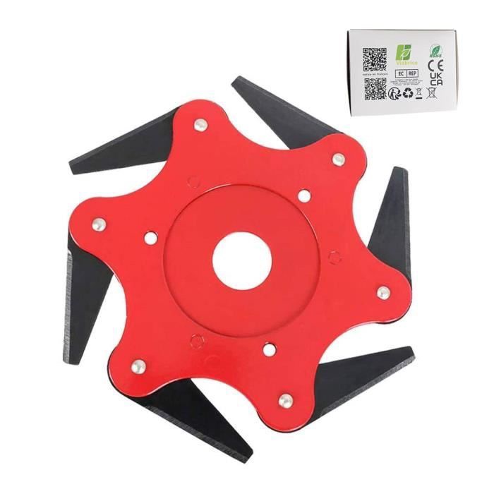 viabrico — lame 6 dents adaptable pour débroussailleuse