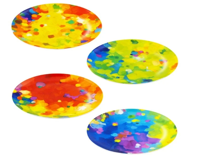 pylones — art de vivre - set de 4 assiettes à dessert - palette