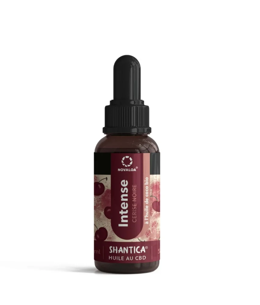 novaloa — huile intense cbd spectre complet 50% cerise noire