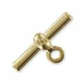 sans marque — embout attache breloque pour cordon creux 4 mm doré