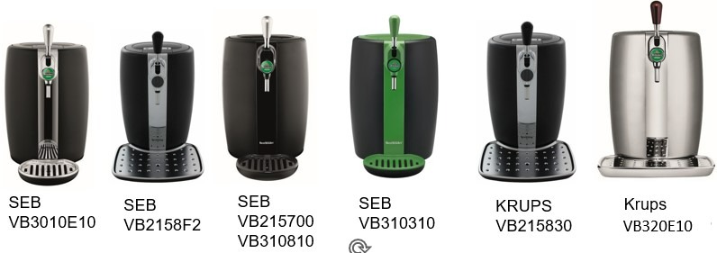 seb , krups — beertender vb31  vb21
