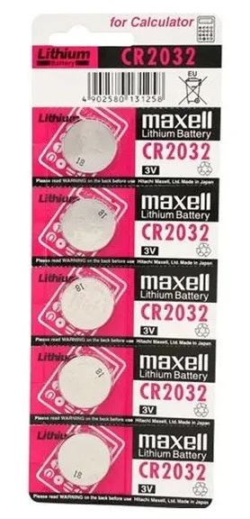 maxell — blister de 5 piles lithium cr 2032 3v