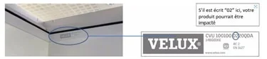 velux — fenêtre pour toit plat à ouverture motorisée électrique (cvu)