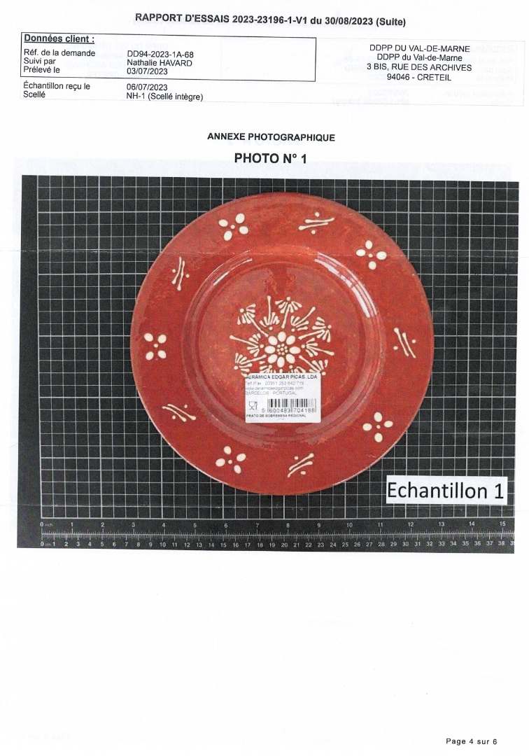 ceramicas edgar picas — assiette plates 22 cm