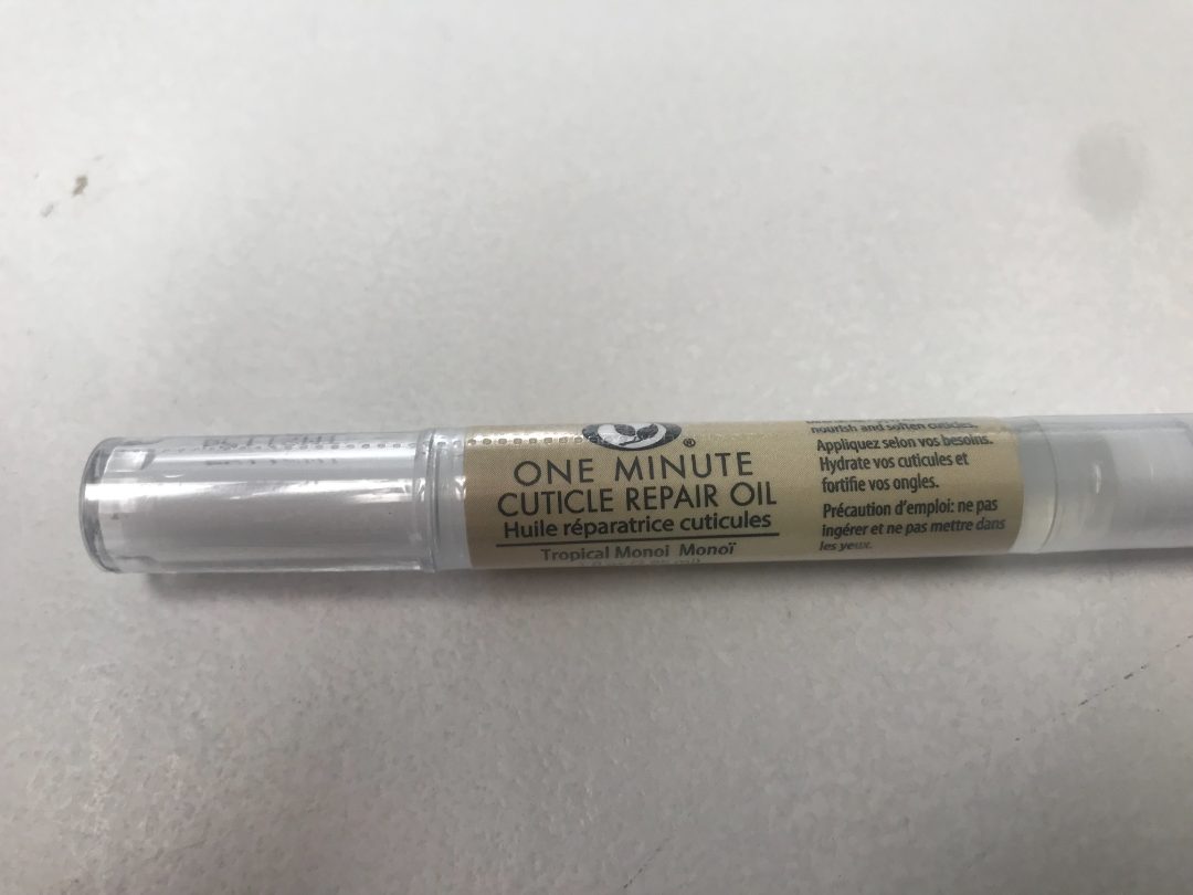one minute — cuticule repair oil