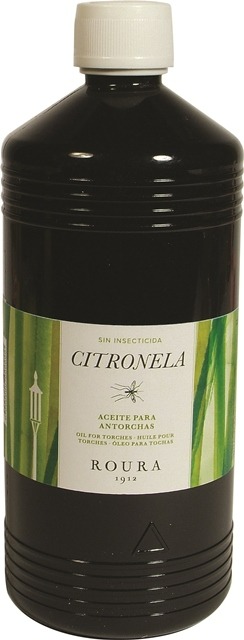 roura — huile pour torche anti-moustiques