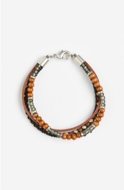 h&m — bracelet à perles et fermoir à pince