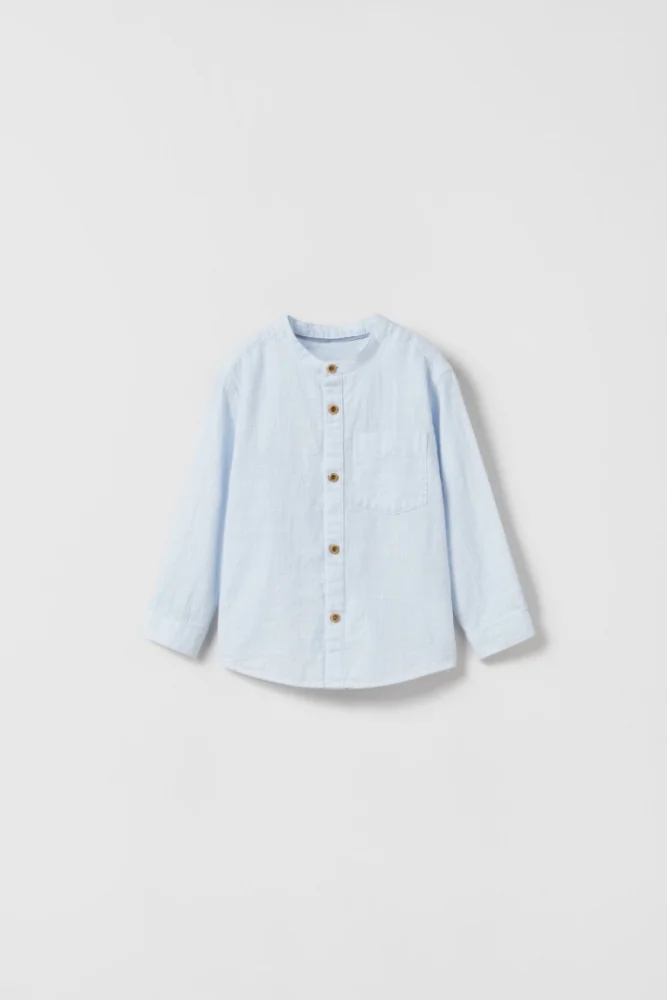 zara — chemise faux uni  et/ou chemise bébé à manche