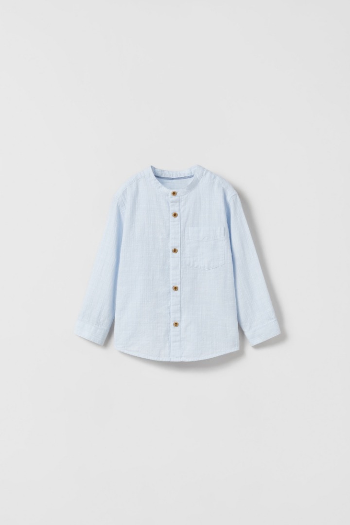zara — chemise faux uni  et/ou chemise bébé à manche