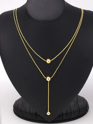shein — collier à chaîne à perles