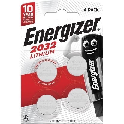energizer — energizer lithium cr2032 paquet de quatre piles