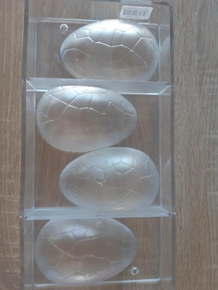 deco relief — moule oeuf chocolat craquelé 4pcs