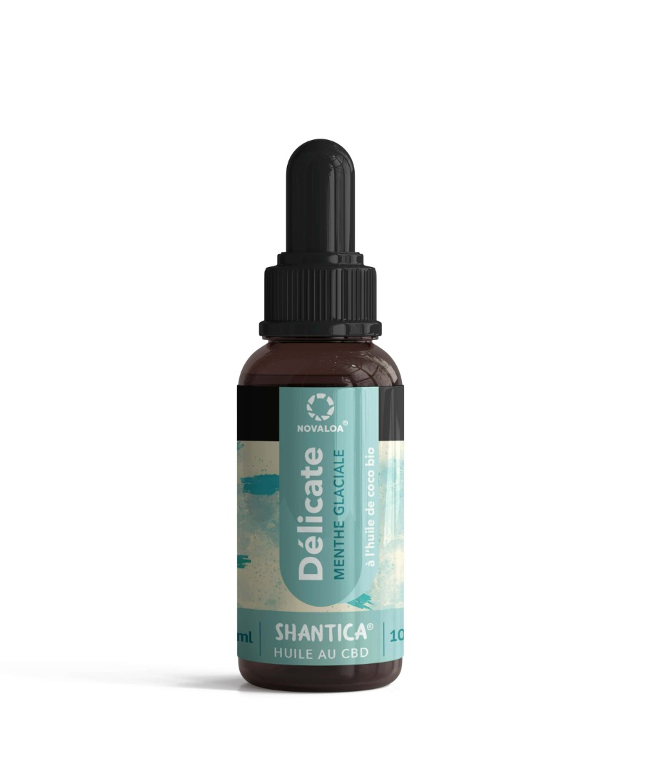 novaloa — huile délicate cbd large spectre 50% menthe