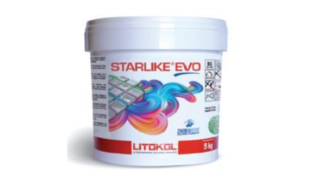 litokol — mortier époxy bi-composant antiacide blanc starlike evo 2,5 kg litokol