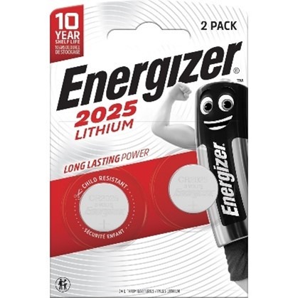 energizer — energizer lithium cr2025 paquet de deux piles