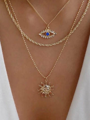 shein — collier soleil breloque