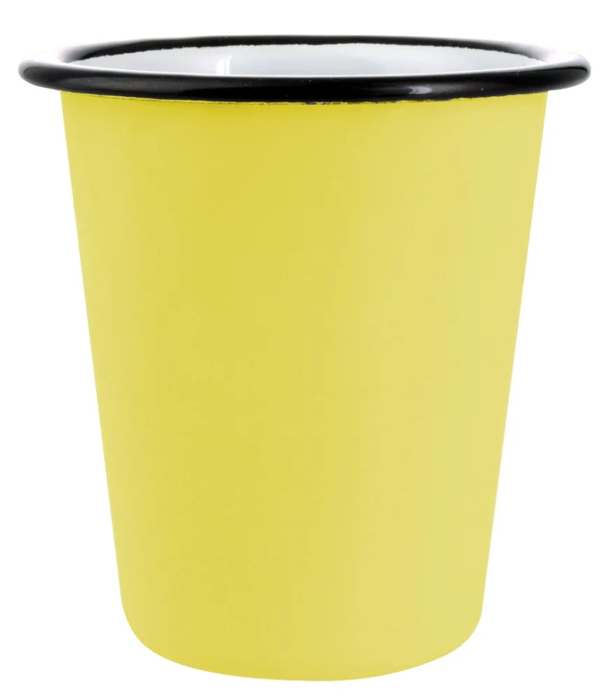 créations dani — gobelet en émail jaune 300ml